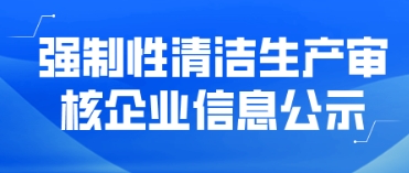 強制性清潔生產(chǎn)審核企業(yè)信息公示——龍巖市銳美家裝飾材料有限公司